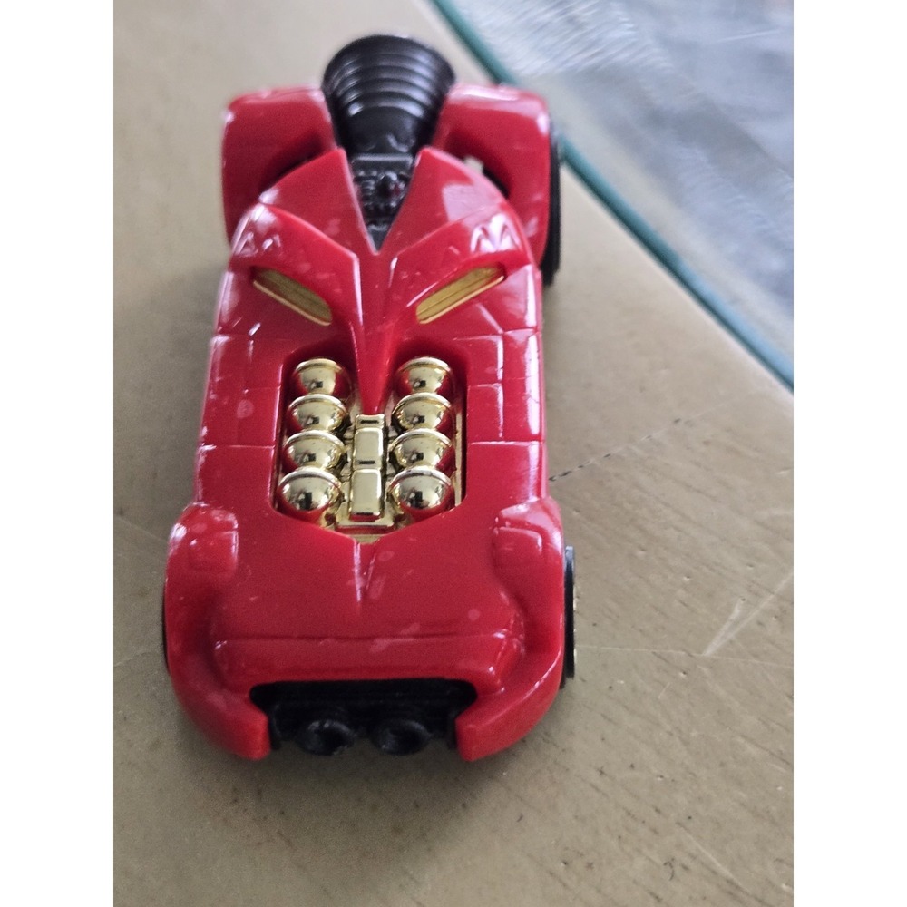 Hot Wheels Rocket Fire Race Car Toy. Red 2009 Mattel Diecast Plastic